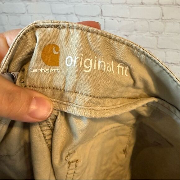 Carhartt Beige Original Fit Shorts size 14 - Picture 5 of 6